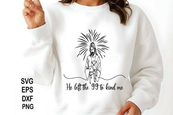 Christian PNG, Lost Sheep Jesus SVG T-Shirt Designs