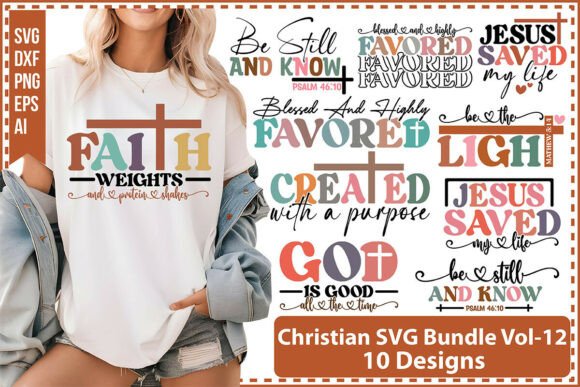 Christian SVG Bundle Vol-12 for T-Shirt Designs