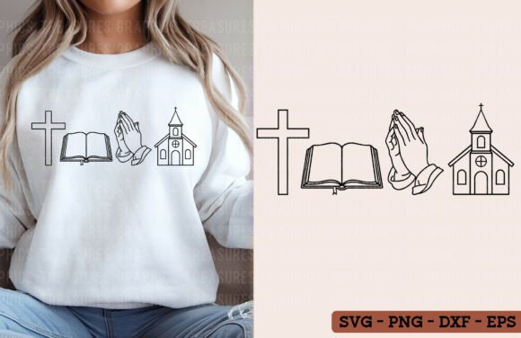 Christian SVG PNG Pray Faith Jesus T-Shirt Designs