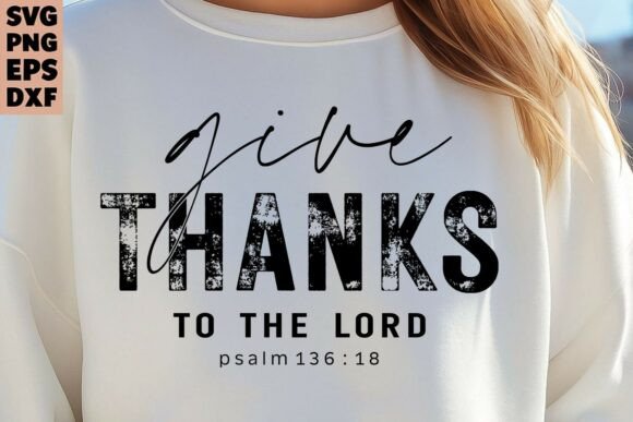 Christian Thanksgiving SVG PNG for T-Shirt Designs