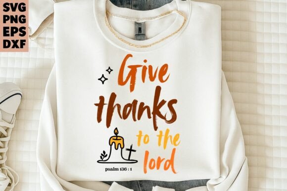 Christian Thanksgiving SVG PNG Jesus PNG T-Shirt Designs