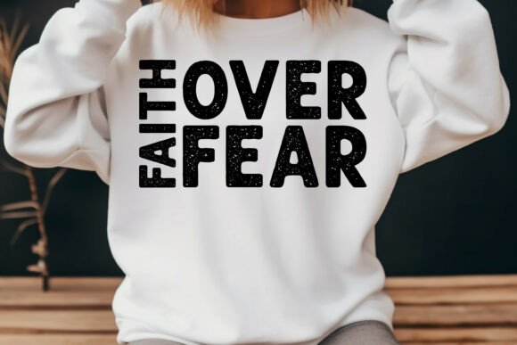Fait over Fear Jesus SVG PNG for T-Shirt Designs