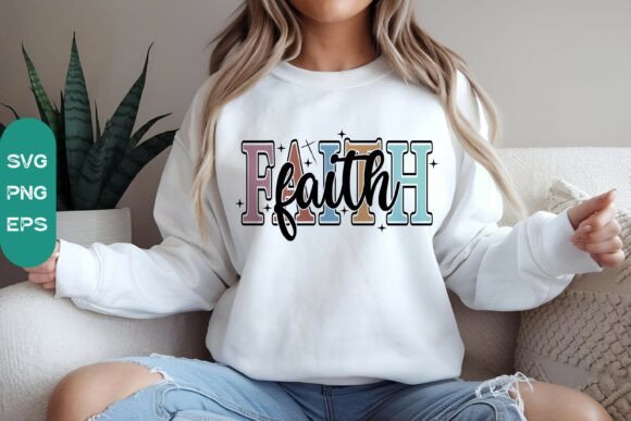 Faith SVG, Minimal Christian Quote Cut