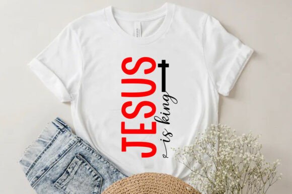 Jesus is King SVG PNG Design for T-Shirt Designs