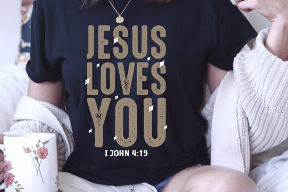 Jesus Loves You SVG PNG for T-Shirt Designs