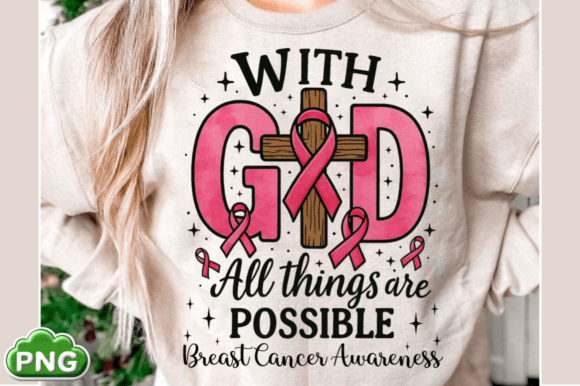 Jesus Pink Bow Cross Breast Cancer, Figh T-Shirt Designs