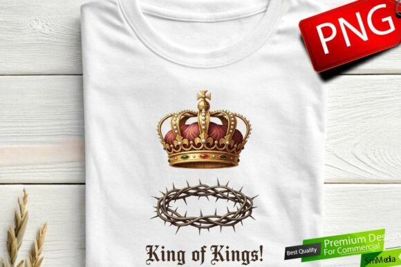 King of Kings Bible PNG for T-Shirt Designs