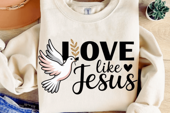 Love Like Jesus PNG: T-Shirt Designs for Local Branding